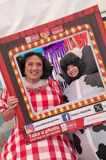 Image showing Dame Coleen and Daisy the Cow from the torch theatre at the pembrokeshire county show